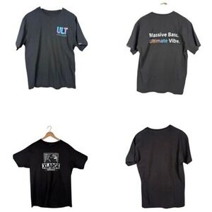 Sony ULT Power Sound T-Shirt + Roland Audio Mens Large‎ Black T Shirt Bundle